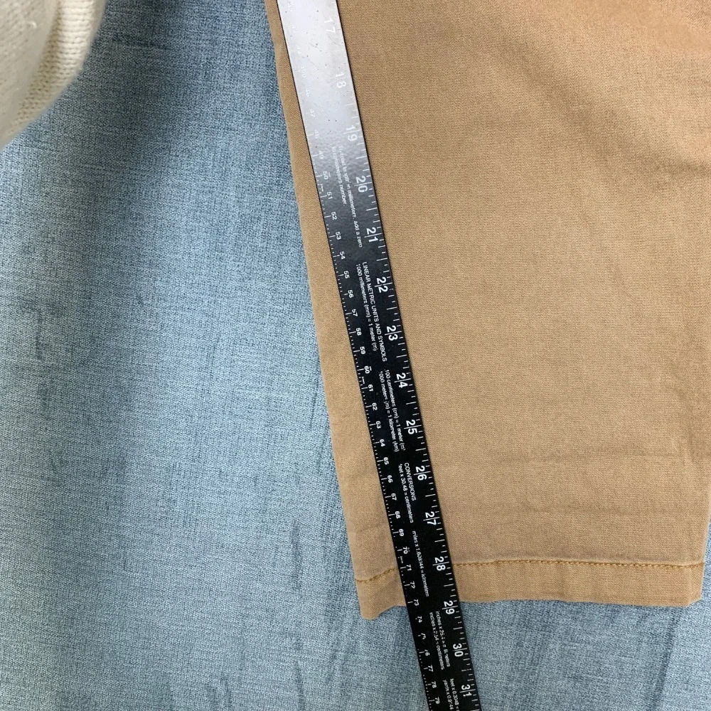 Old Navy Chino Pants Mens Large Tan Cotton Stretch Everyday Wear Straight Leg